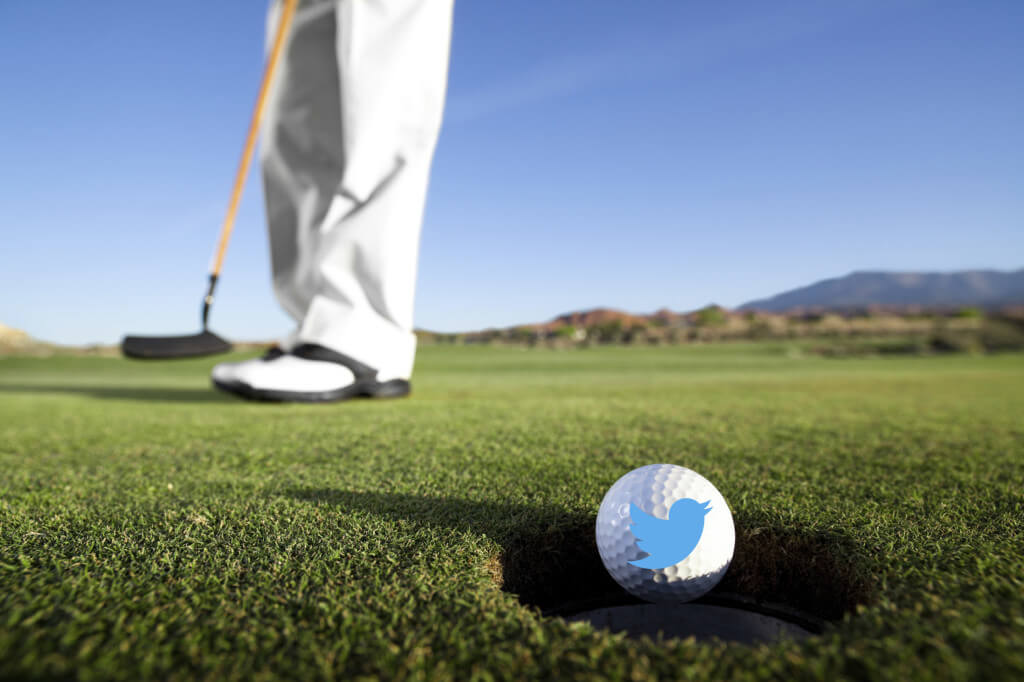 Utiliser Twitter pour un golf