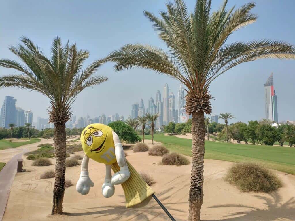 Gurvann a joué au golf à Dubaï